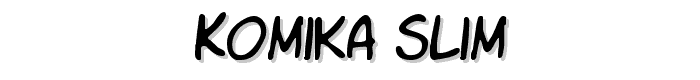 Komika Slim font
